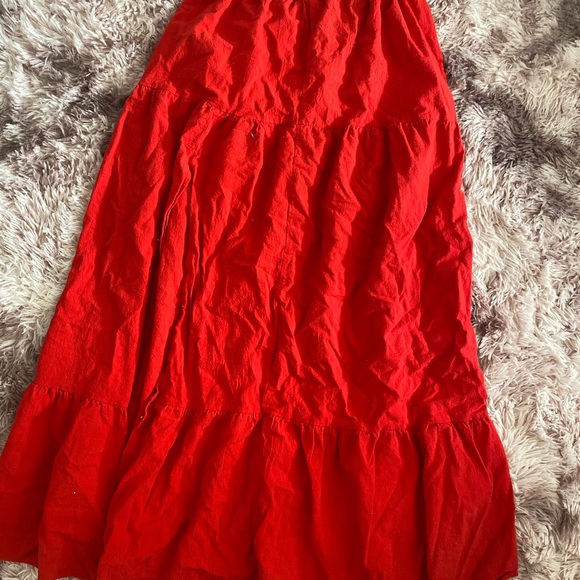 Red skirt and off shoulder top - Picture 2 of 6